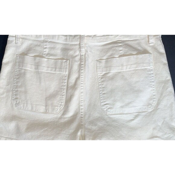 Madewell Women's Emmett High Rise Shorts Ivory Denim NWT Off-white 32 NEW - Picture 10 of 15